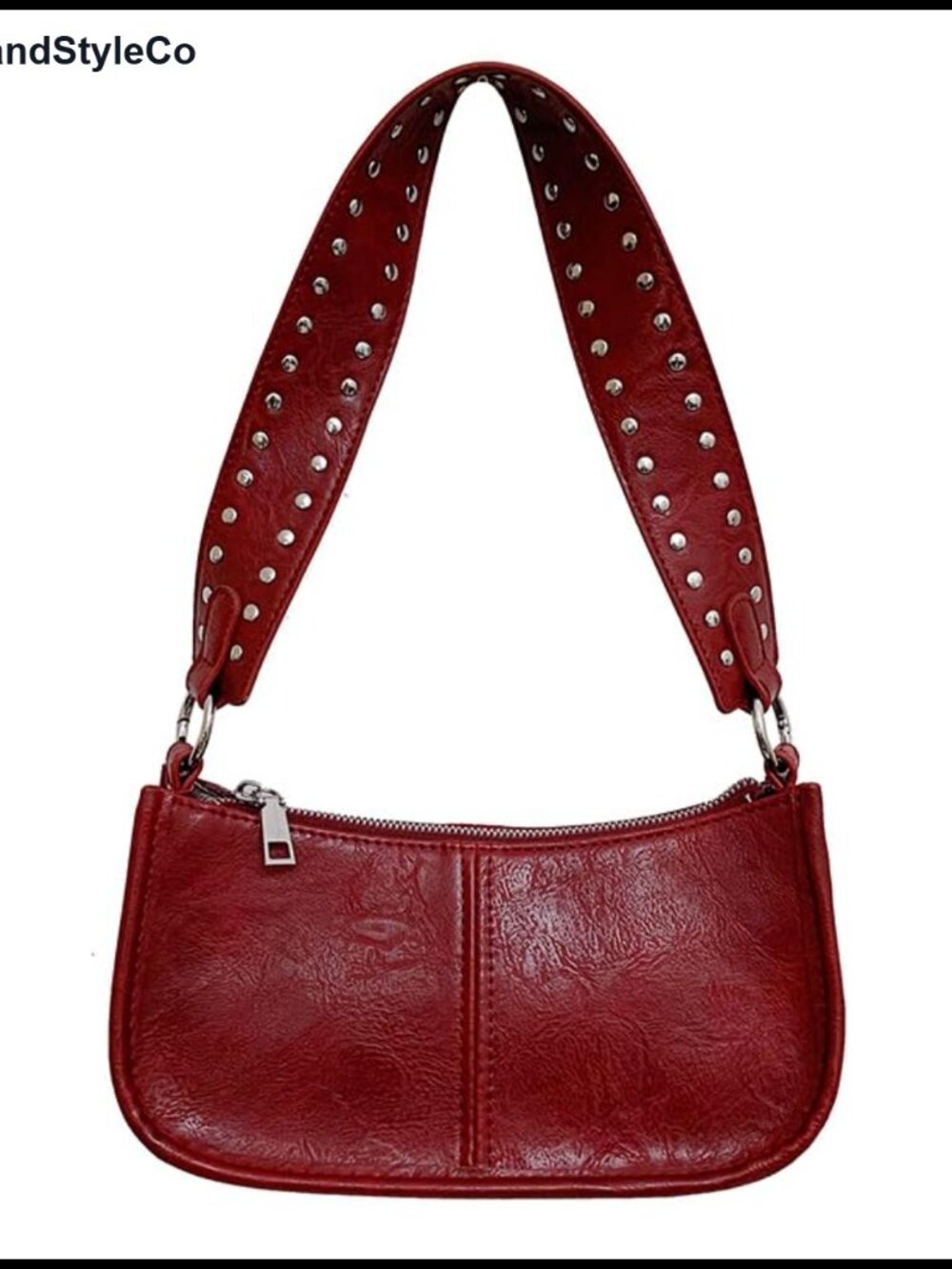 Studded Small PU Leather Shoulder Bag Satchel